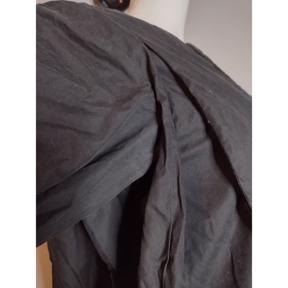 Beira Women's Oversized Dress 0 Black S/S Lagenlook Minimalist Pleated D - Picture 6 of 9